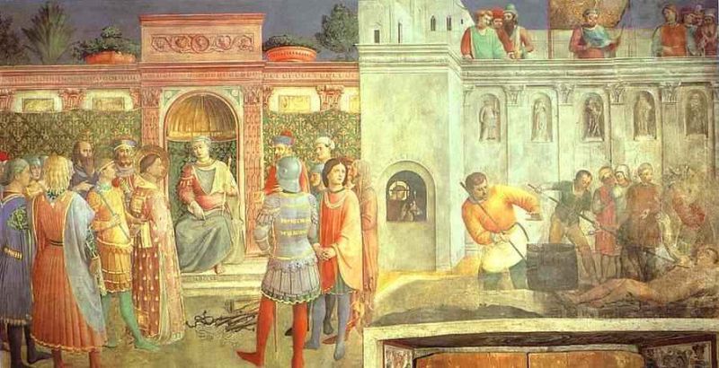 lawrence before valerianus and martyrdom of lawrence.jpg